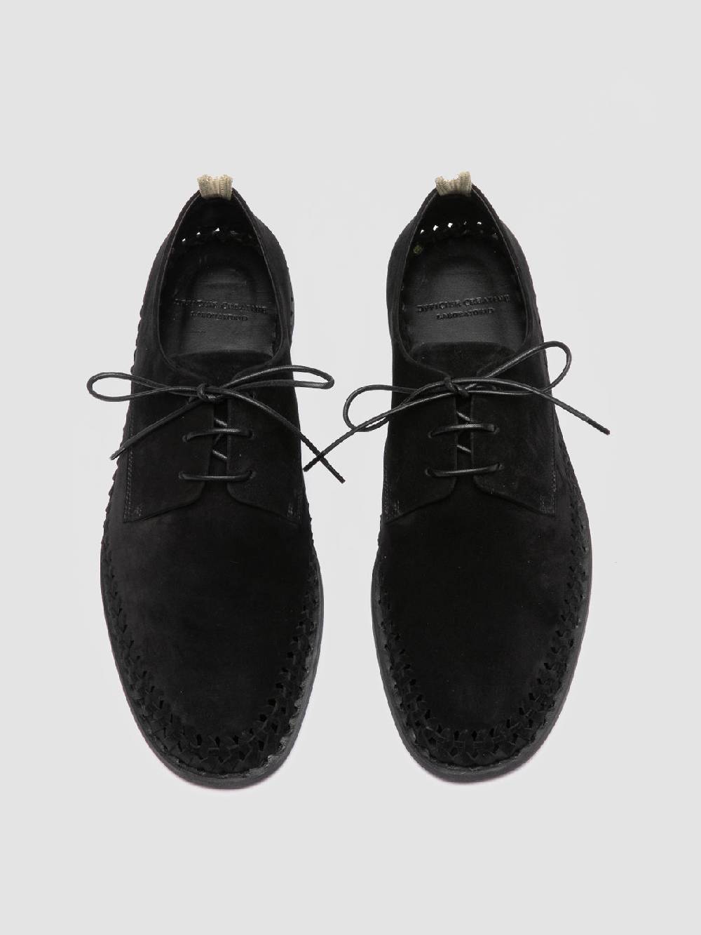 Officine Creative MILES 001 Black Suede derby shoes Vendita