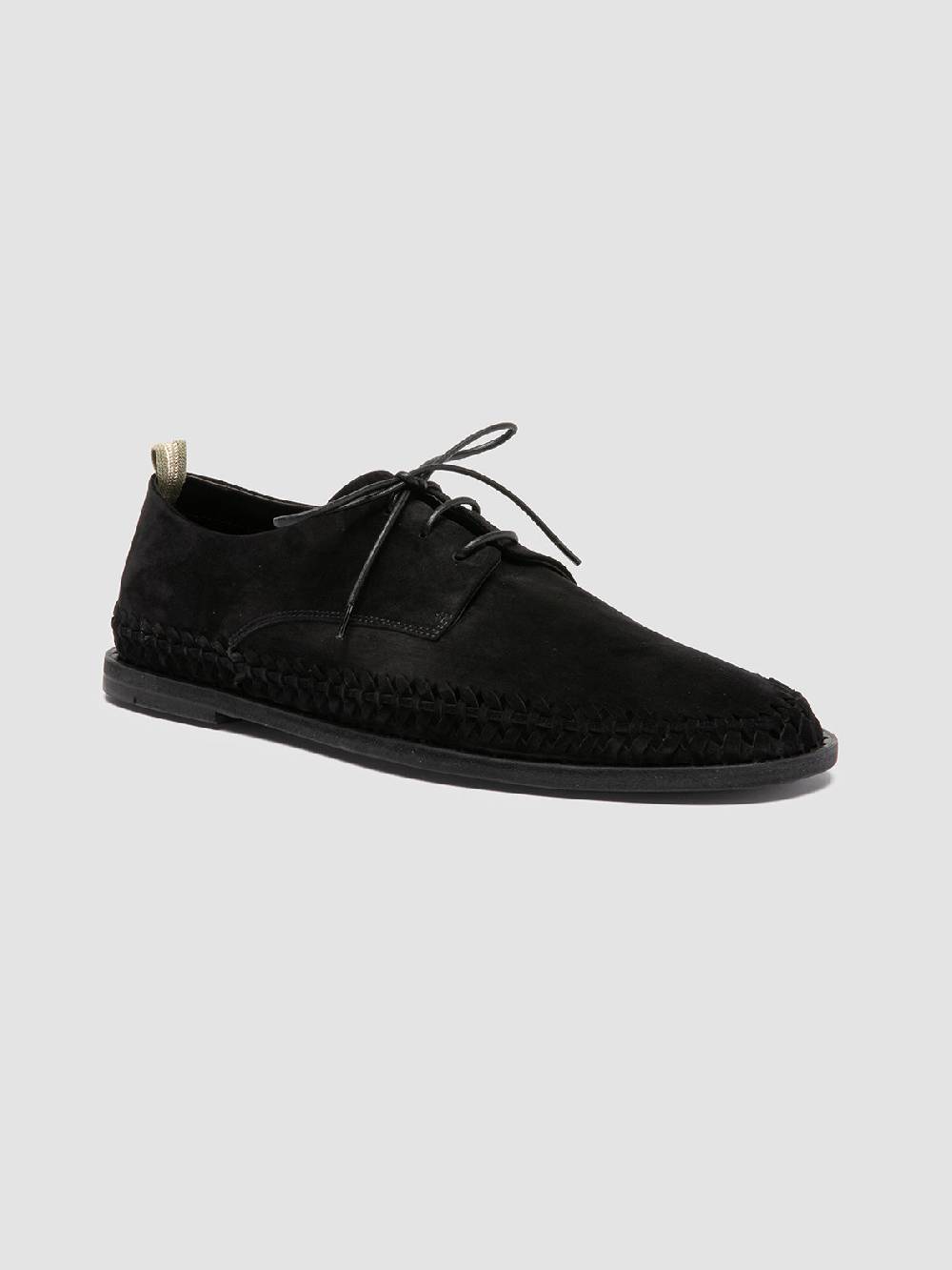 Officine Creative MILES 001 Black Suede derby shoes Vendita
