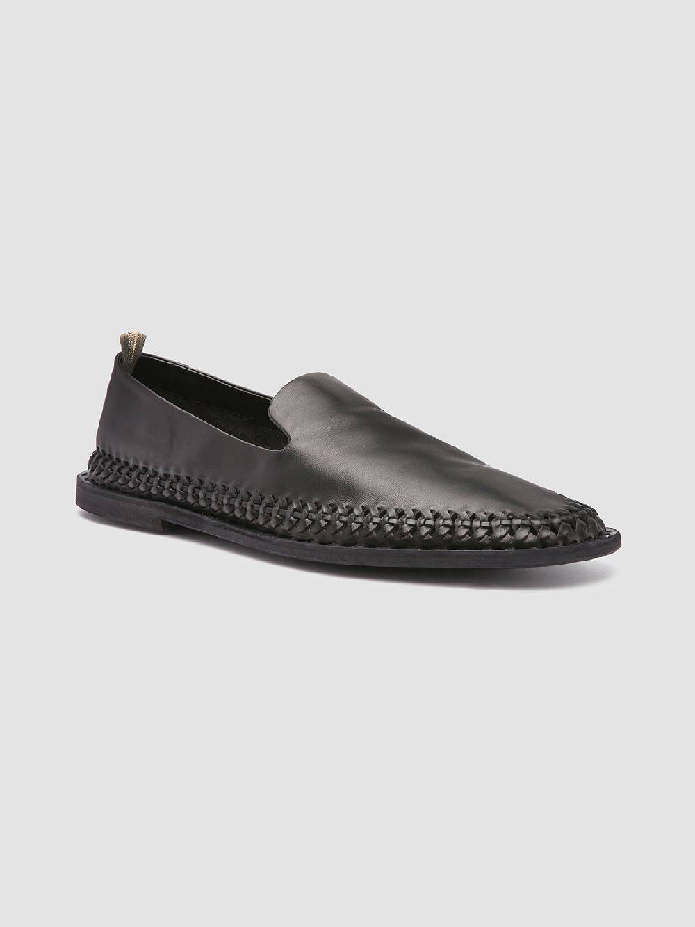 Officine Creative MILES 002 Mocassini in Nappa Nera Promozione