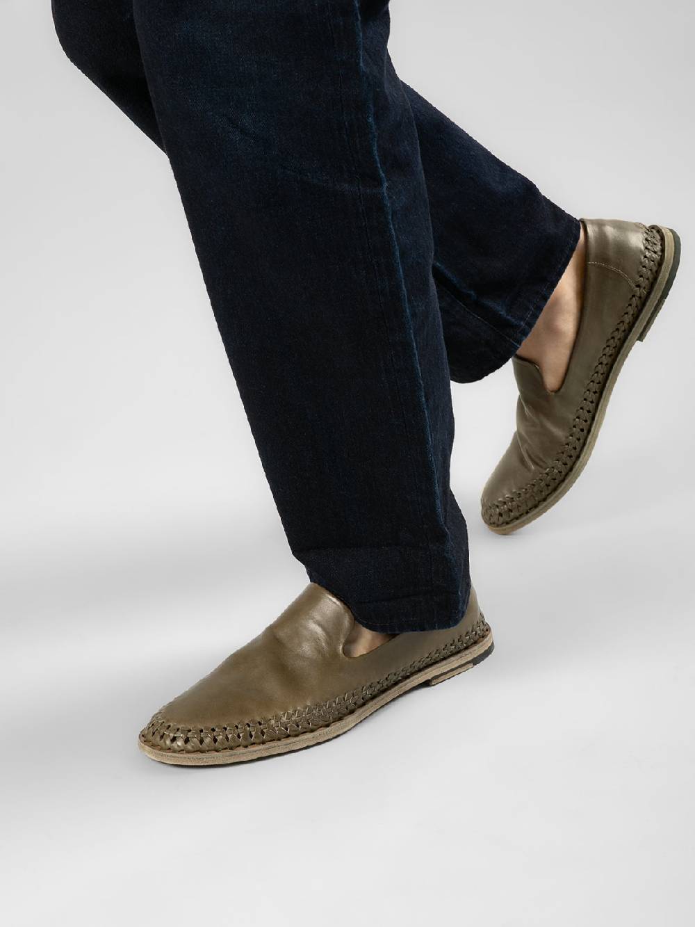 Officine Creative MILES 002 Mocassini in Nappa Nera Promozione