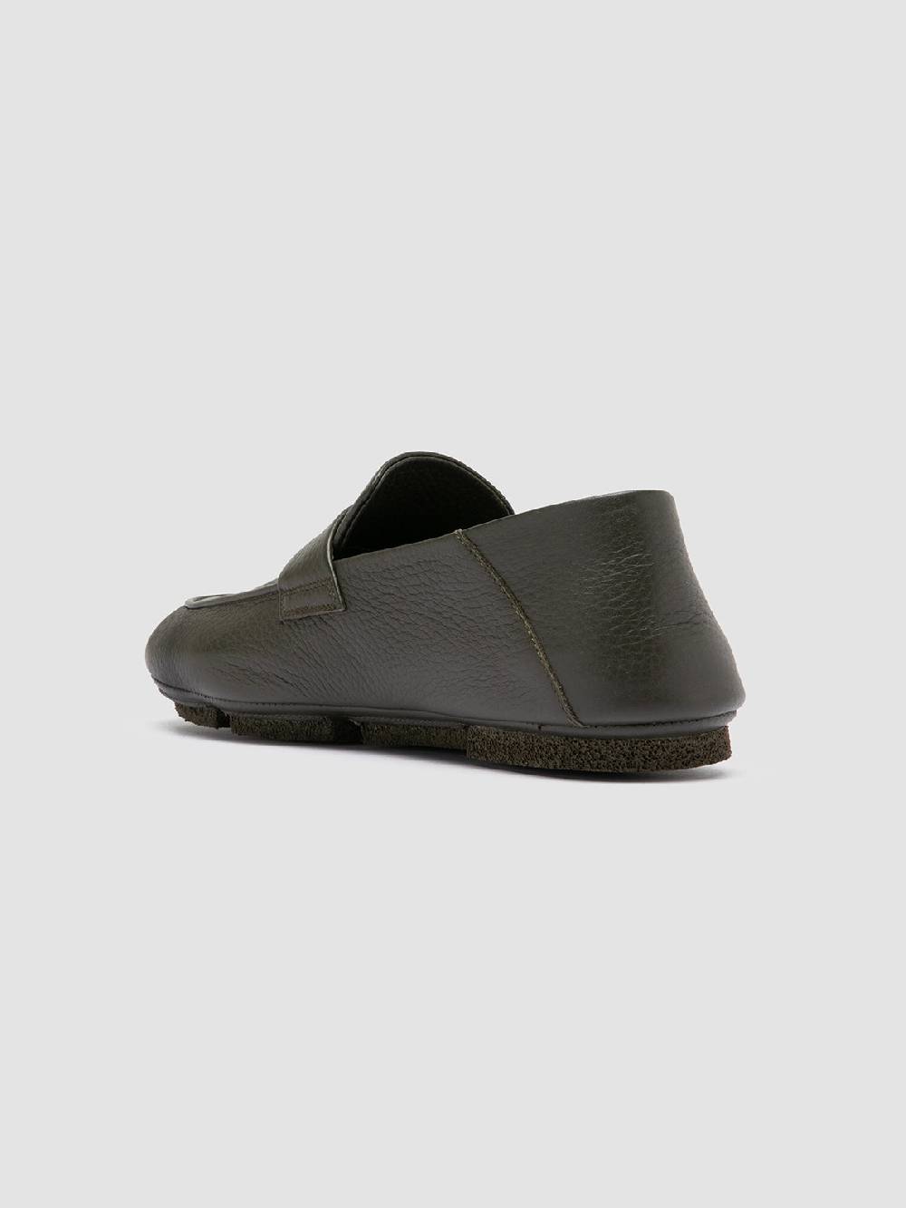 Officine Creative C-SIDE 001 Green Leather Loafers Soddisfazione Garantita