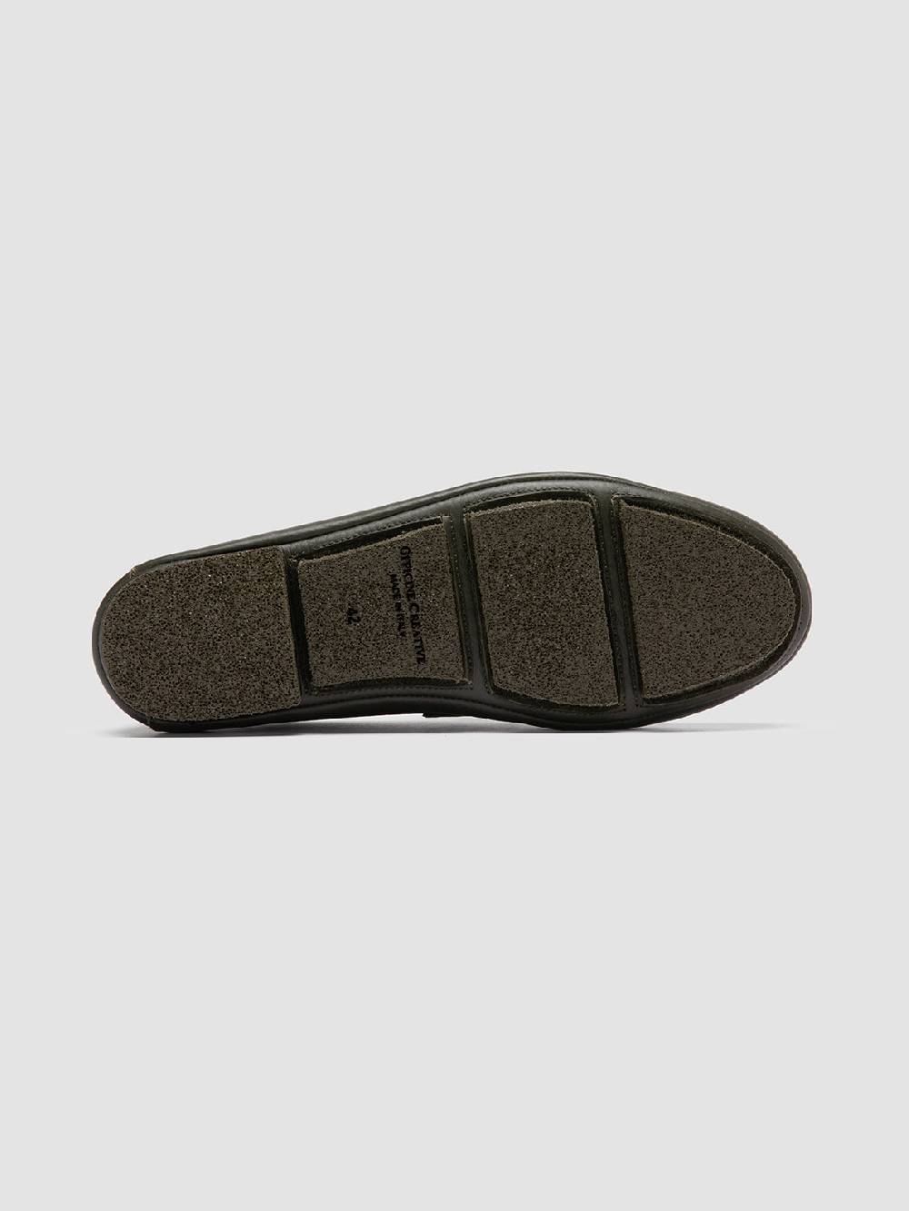 Officine Creative C-SIDE 001 Green Leather Loafers Soddisfazione Garantita