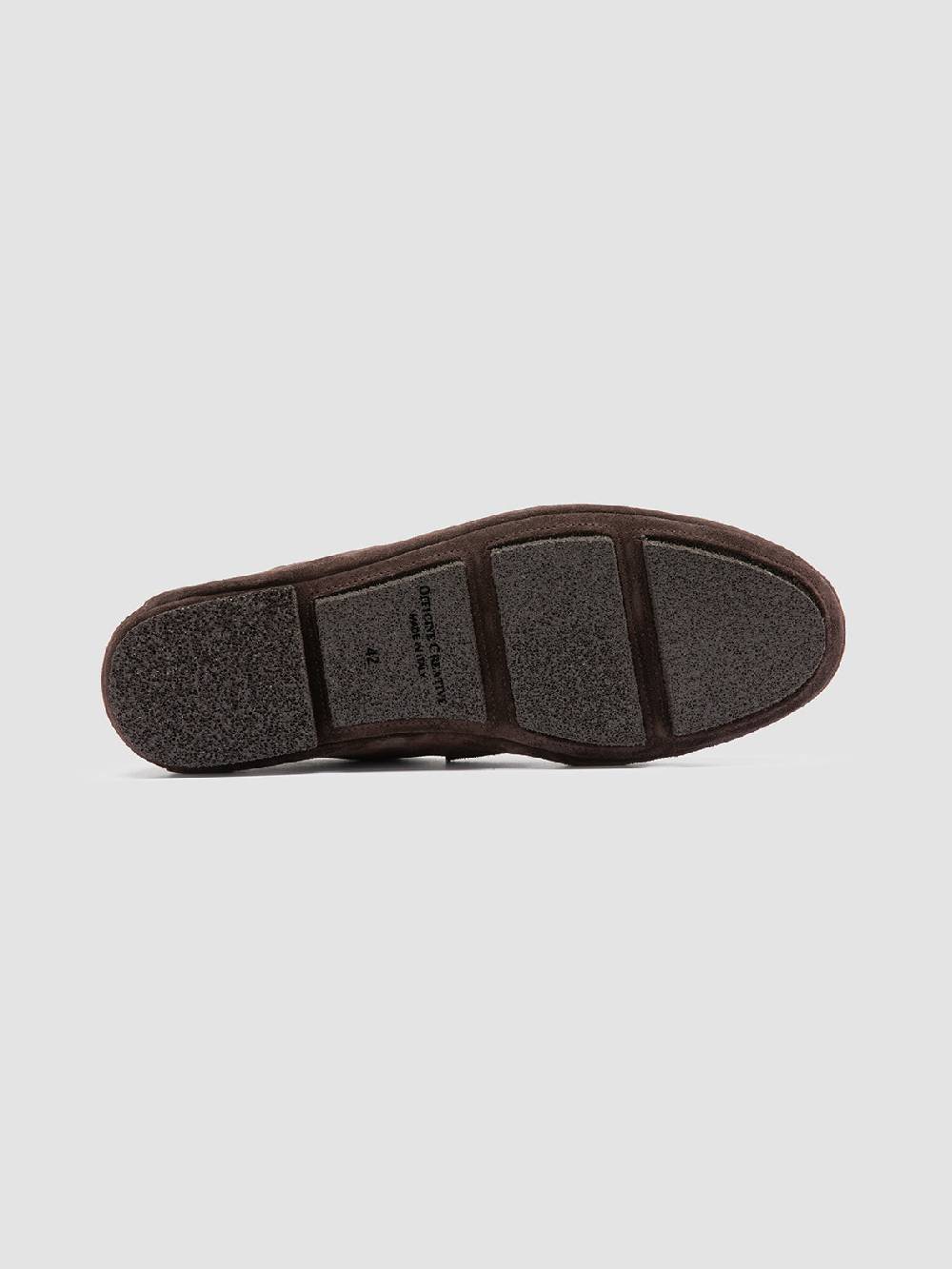 Officine Creative C-SIDE 001 Mocassini in Pelle Scamosciata Marrone Negozi Online