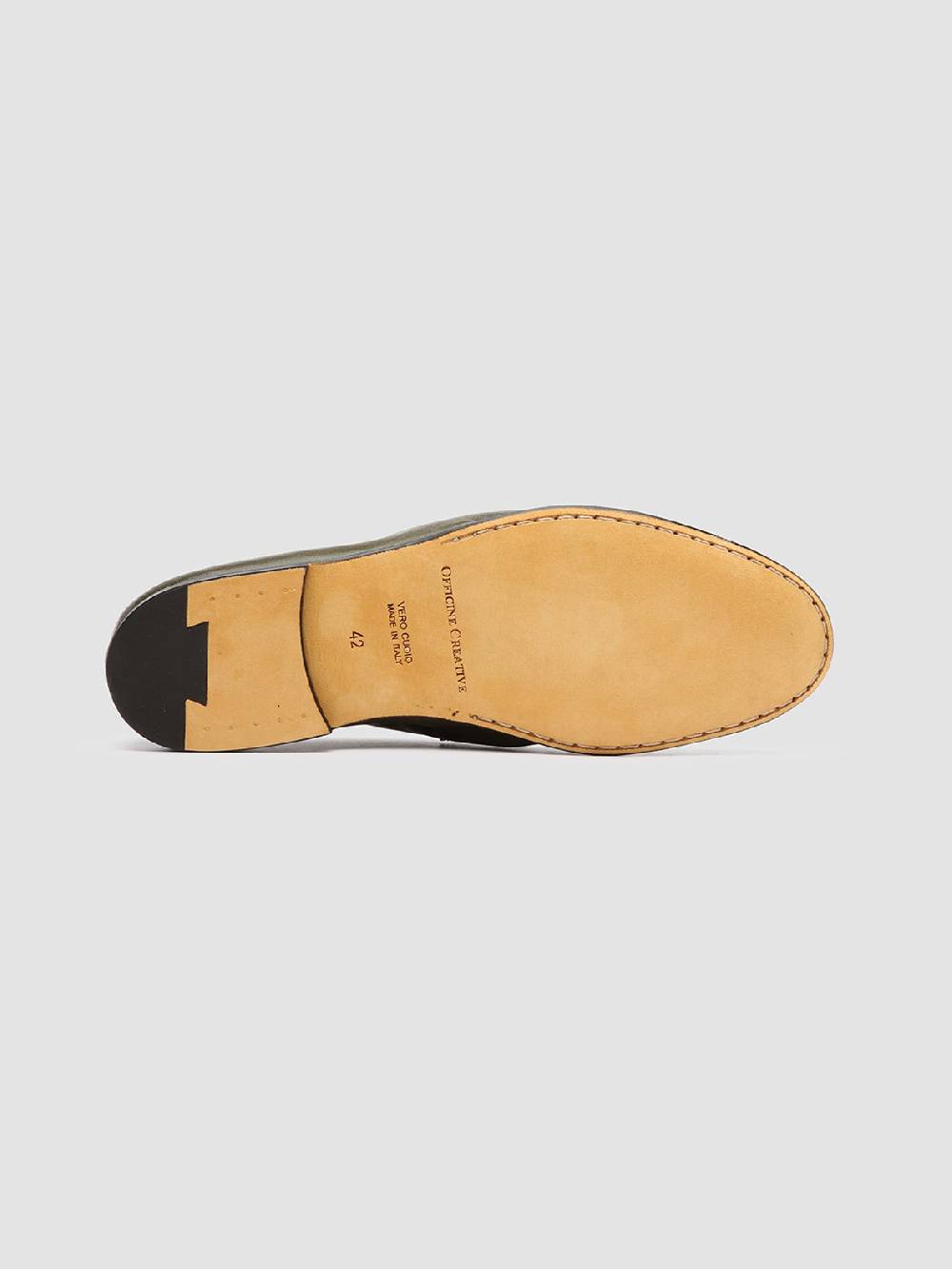 Officine Creative AIRTO 001 Mocassini Penny Loafer in Pelle Verde Consegna Veloce