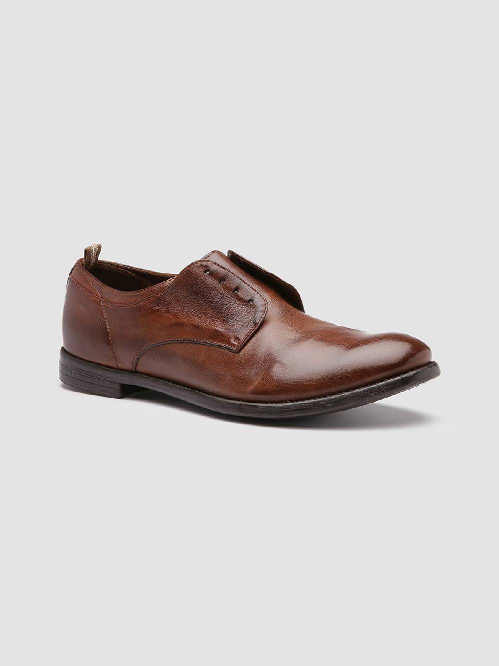 Officine Creative ARC 500 Derby in Pelle Marrone Fino Al -60%