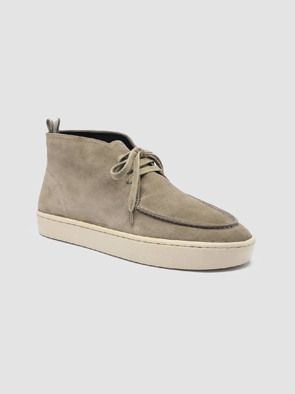 Officine Creative BUG 002 Stivali Chukka in Pelle Scamosciata Verde Prezzo Ridotto