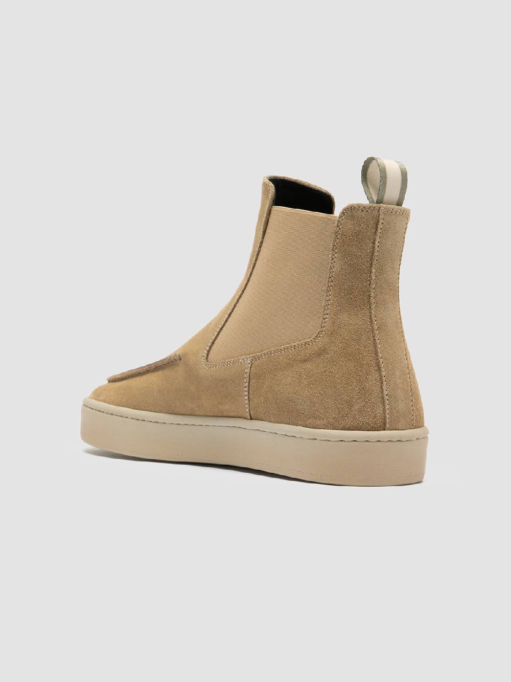 Officine Creative BUG 003 Stivaletti Chelsea in Pelle Scamosciata Marrone Sottocosto