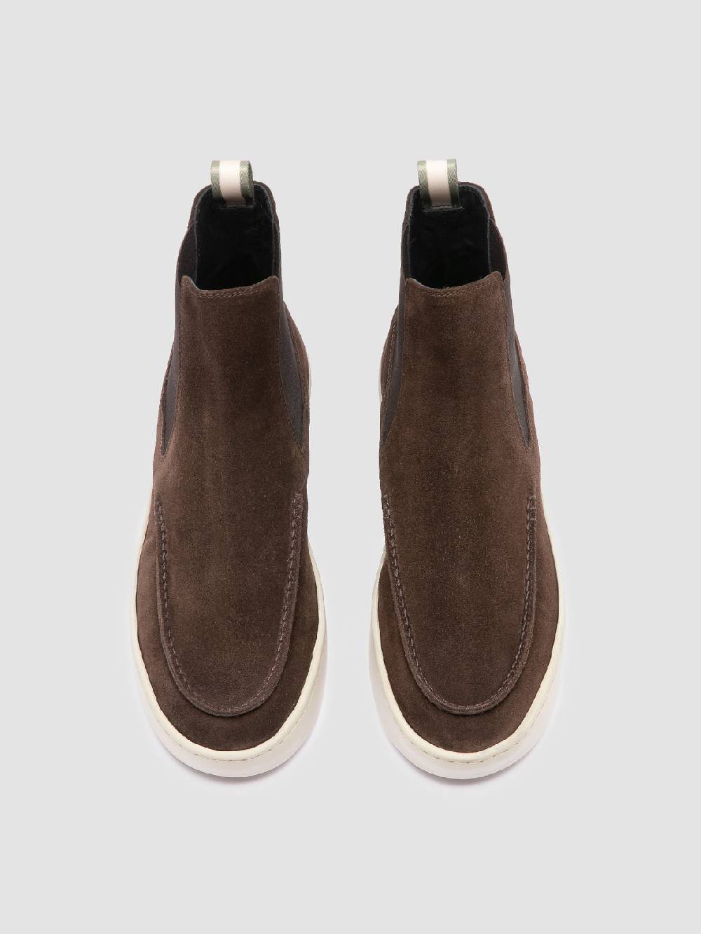 Officine Creative BUG 003 Stivaletti Chelsea in Pelle Scamosciata Marrone Convenienza