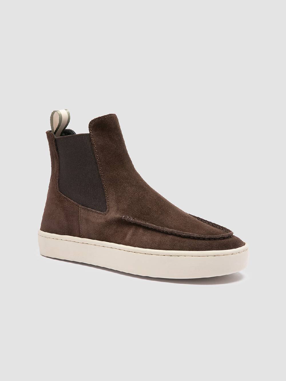 Officine Creative BUG 003 Stivaletti Chelsea in Pelle Scamosciata Marrone Convenienza