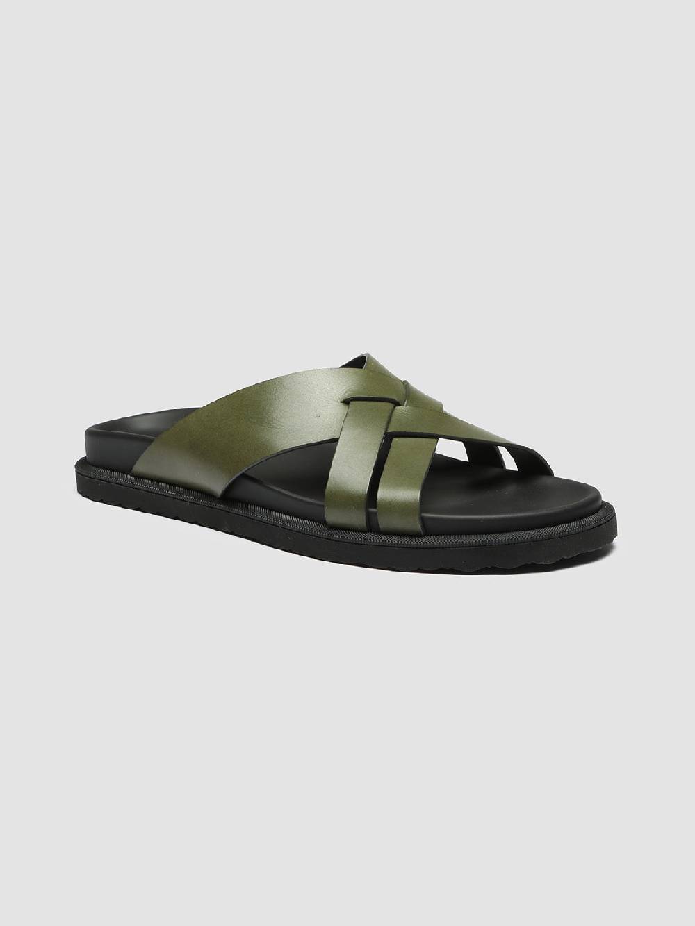 Officine Creative CHARRAT 003 Sandali in Pelle Verde Novità