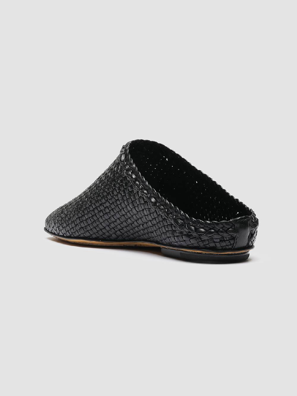 Officine Creative FLOW 001 Sabot in Pelle Nera Economico