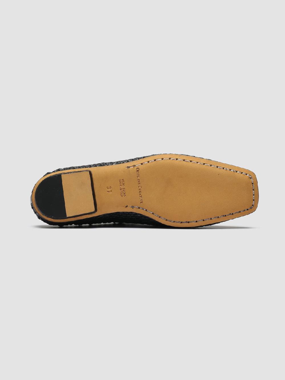 Officine Creative FLOW 001 Sabot in Pelle Nera Economico