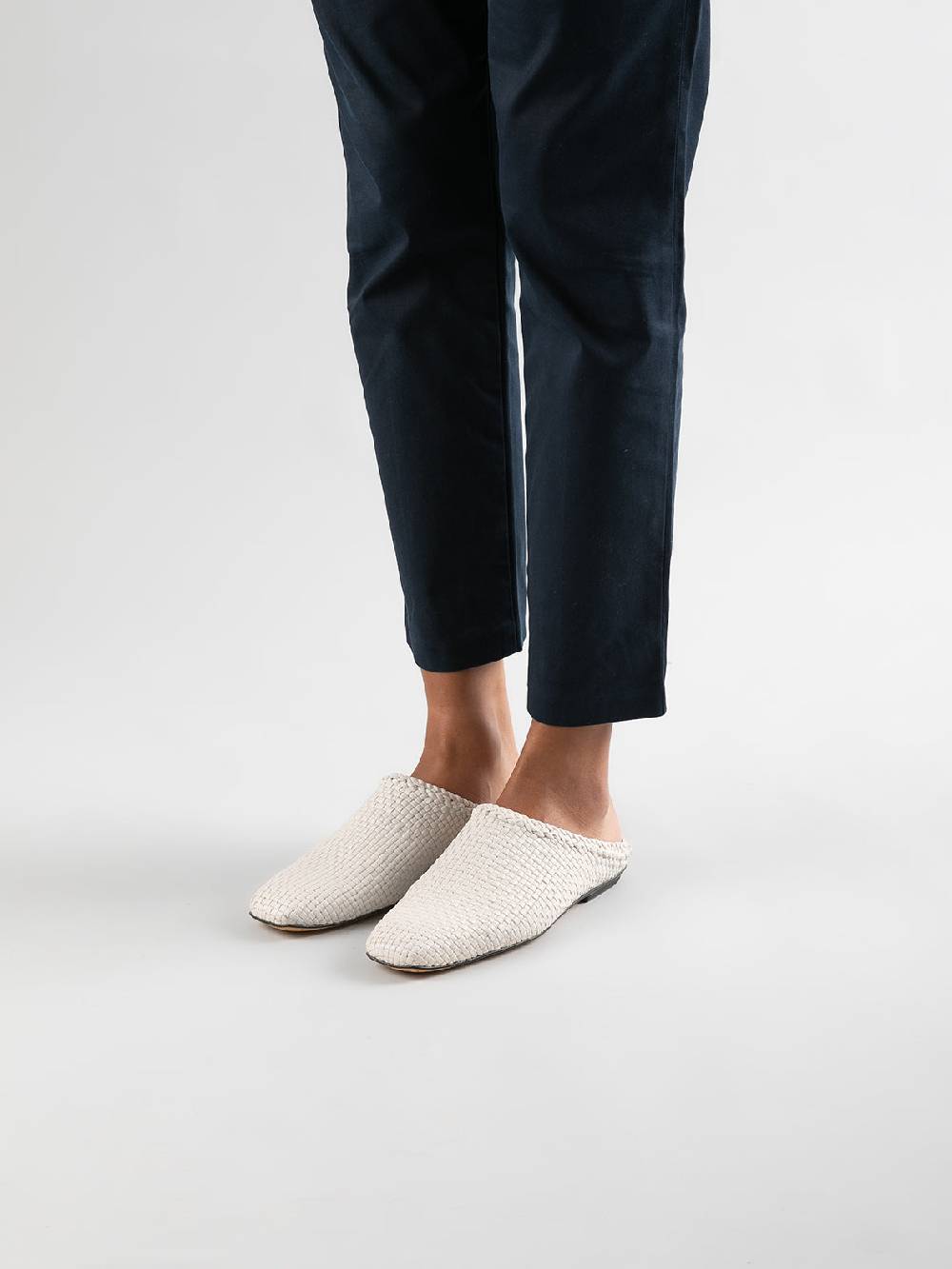 Officine Creative FLOW 001 Sabot in Pelle Nera Economico