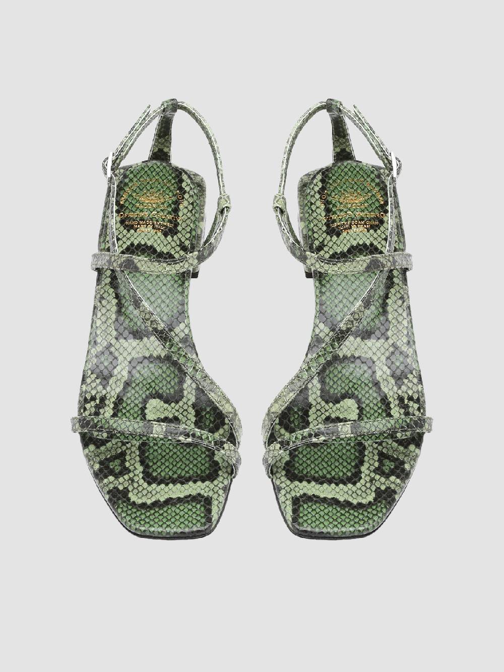 Officine Creative GILLIAN 004 Sandali in Pelle Verde Outlet
