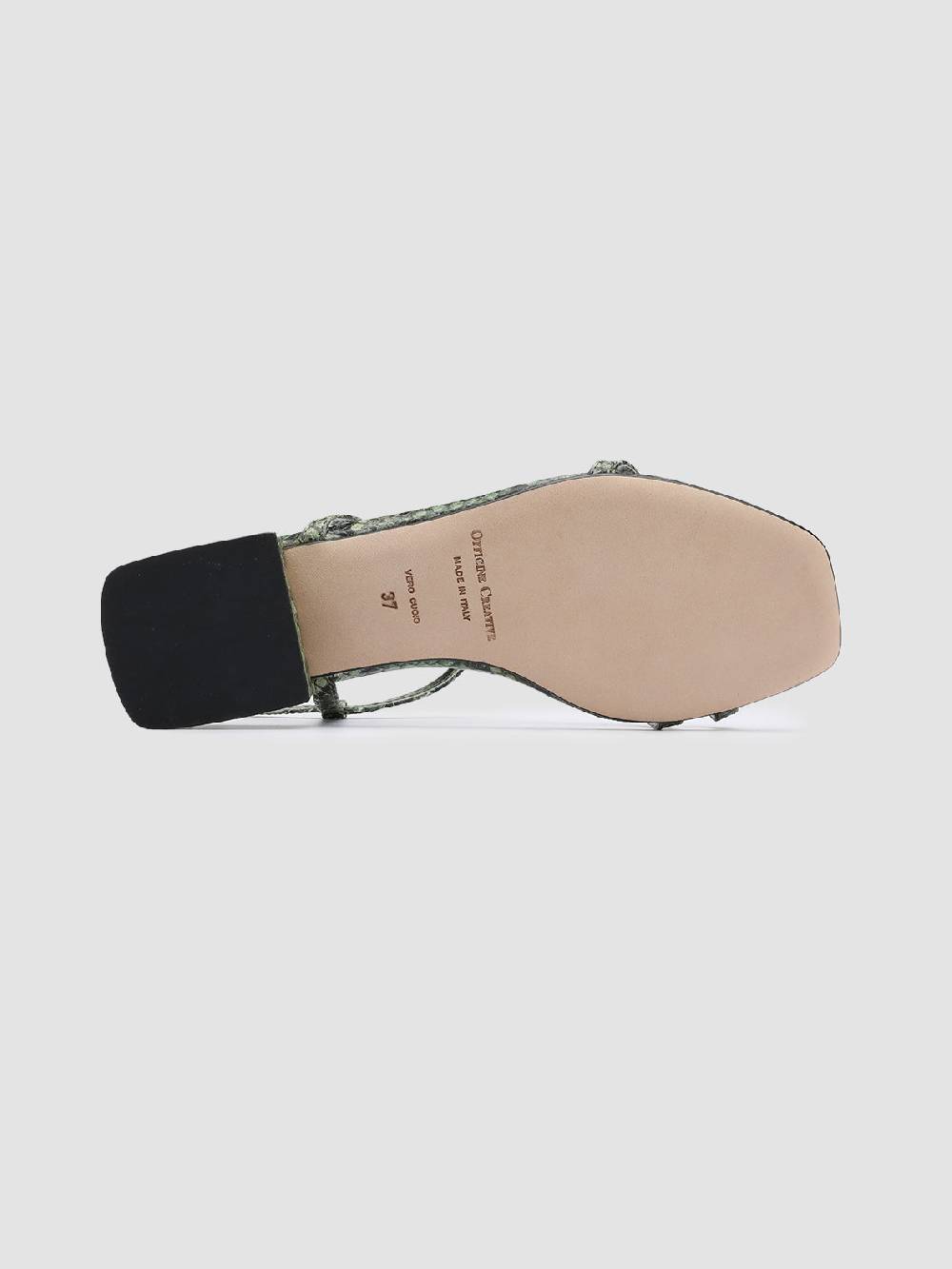 Officine Creative GILLIAN 004 Sandali in Pelle Verde Outlet