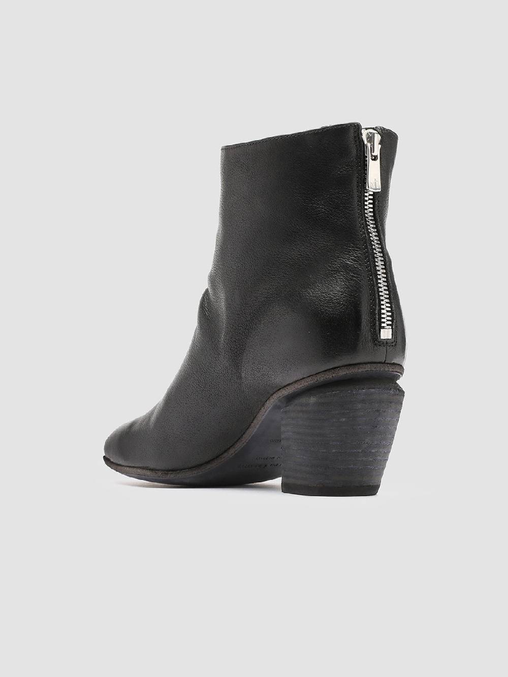 Officine Creative SEVERINE 008 Stivaletti in Pelle Nera con Zip In Vendita