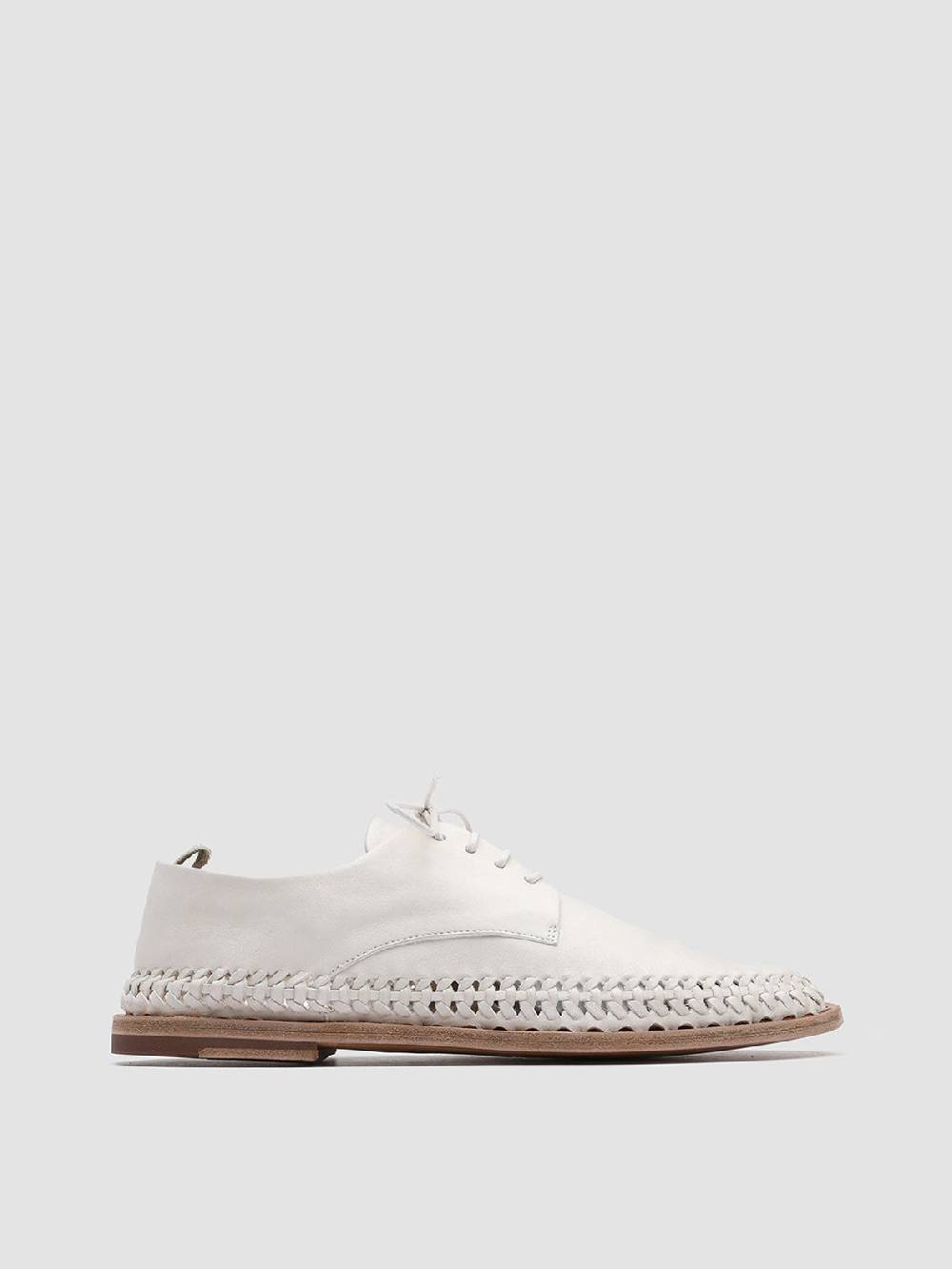 Officine Creative MABELLE 001 Derby in Nappa Bianca Offerte