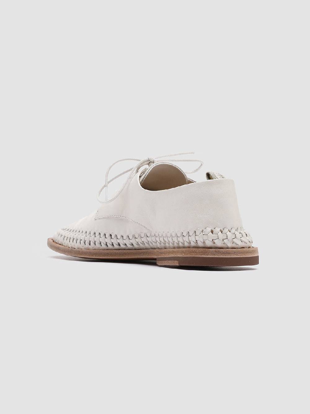 Officine Creative MABELLE 001 Derby in Nappa Bianca Offerte
