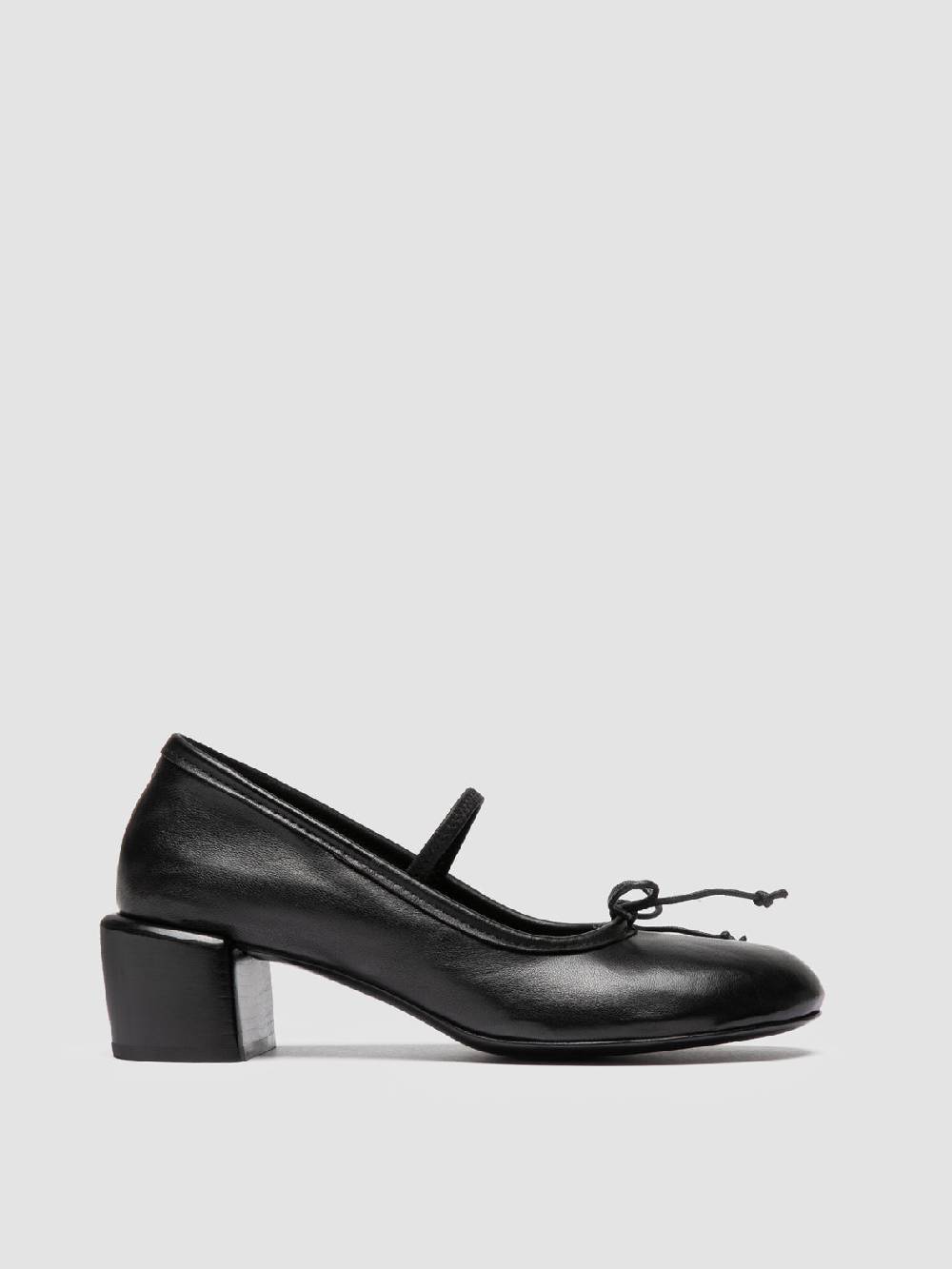 Officine Creative FLORE 001 Ballerine in Pelle Nera Hotsell
