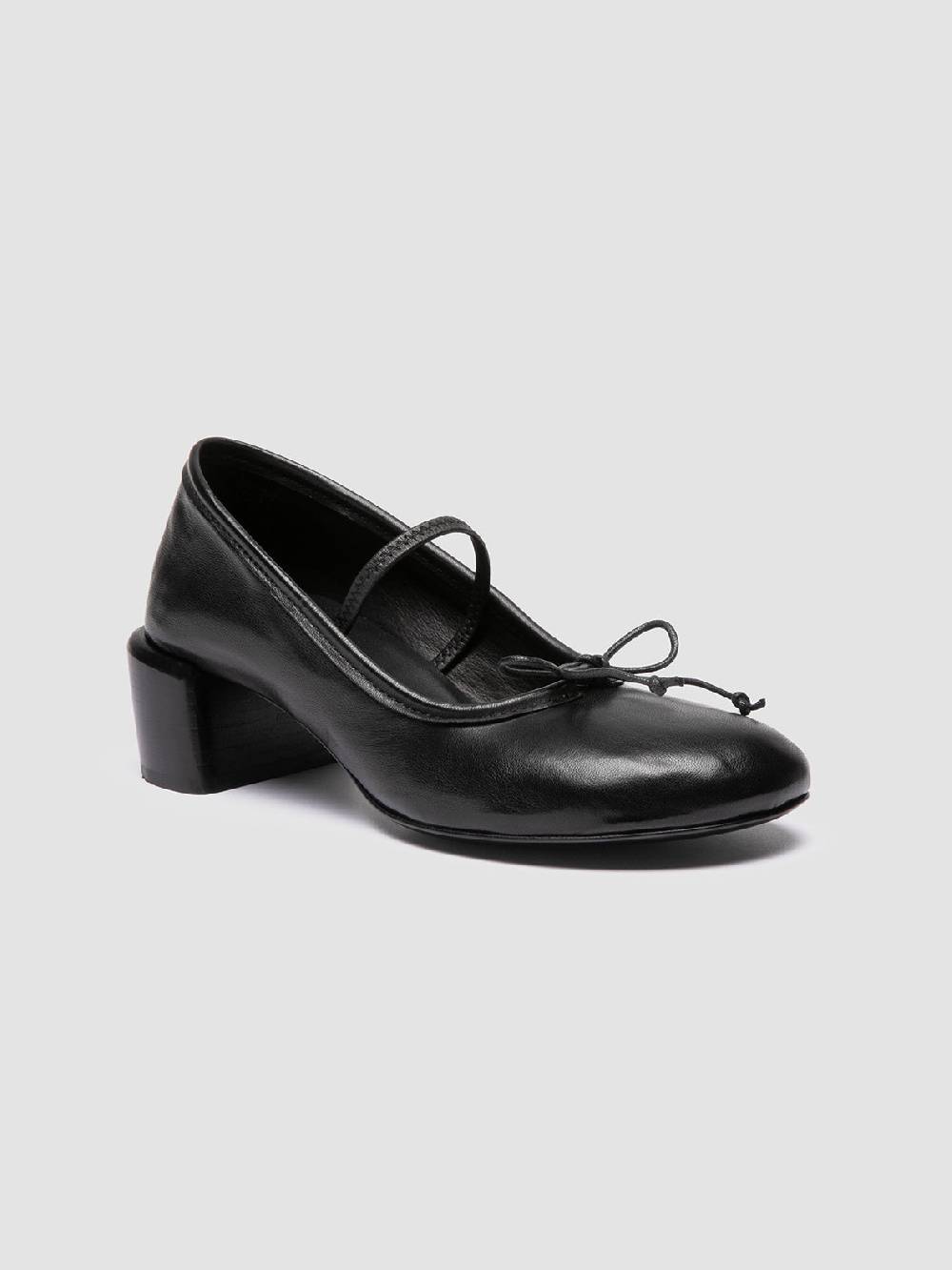 Officine Creative FLORE 001 Ballerine in Pelle Nera Hotsell