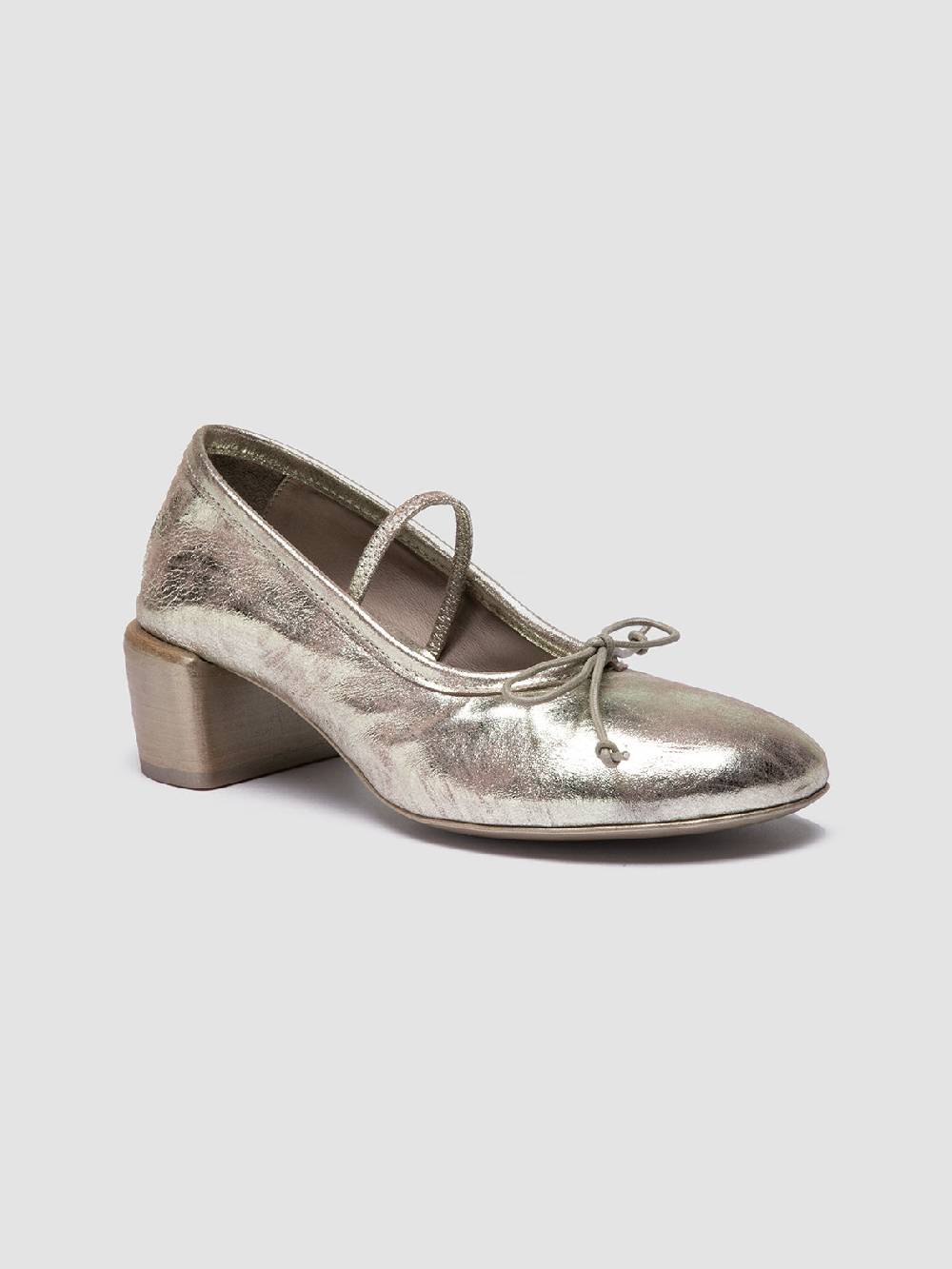 Officine Creative FLORE 001 Ballerine in Pelle Metallizzata Vendita Calda