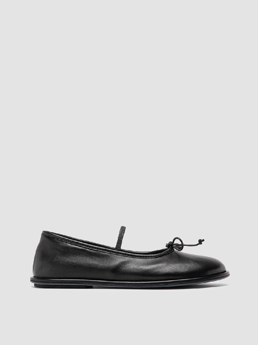 Officine Creative FONTAYNE 001 Ballerine in Pelle Nera Vendita Economica