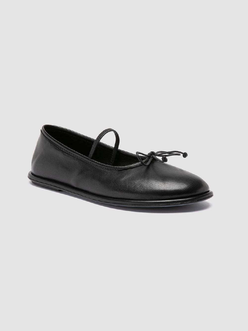 Officine Creative FONTAYNE 001 Ballerine in Pelle Nera Vendita Economica