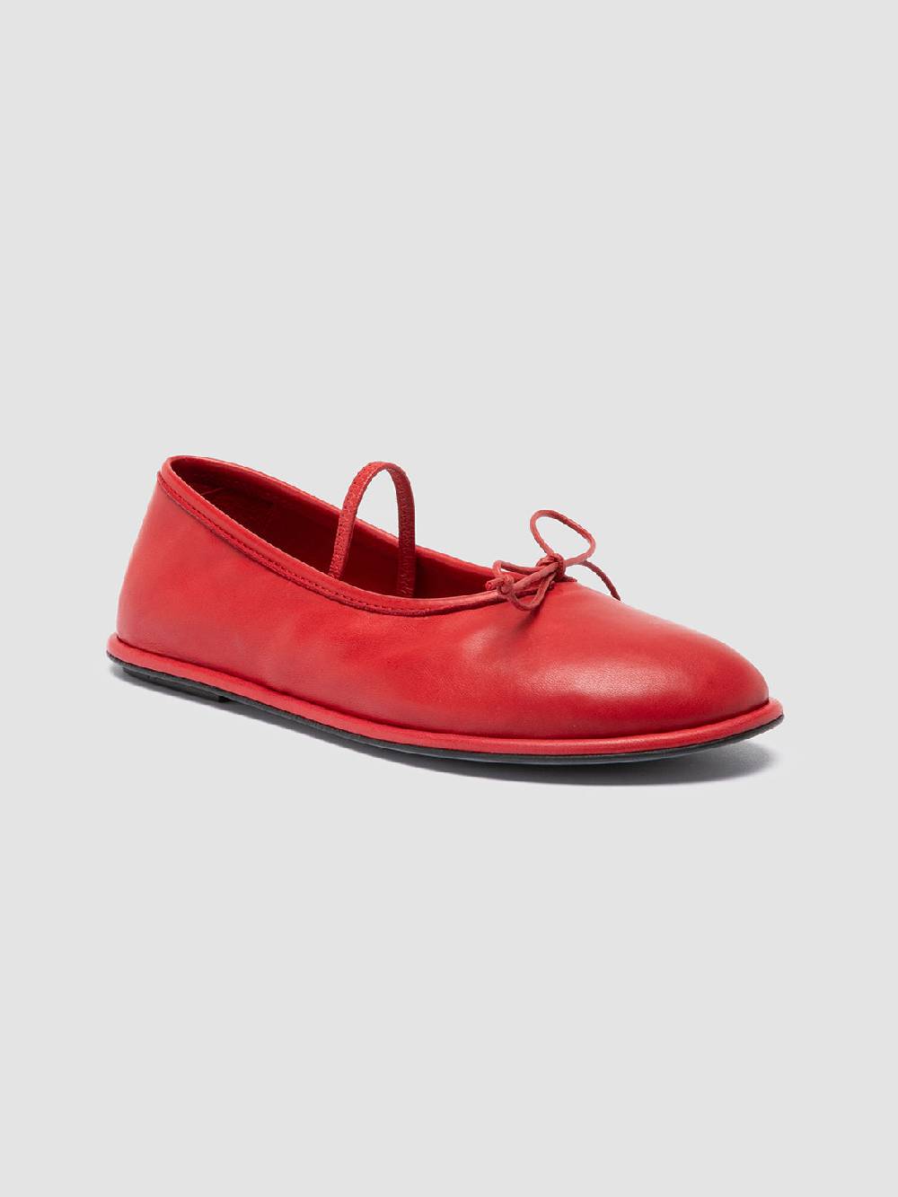 Officine Creative FONTAYNE 001 Ballerine in Pelle Rossa Saldi Di Fabbrica