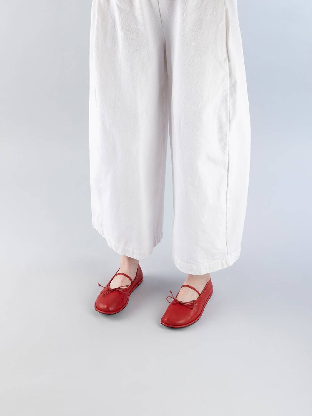 Officine Creative FONTAYNE 001 Ballerine in Pelle Rossa Saldi Di Fabbrica