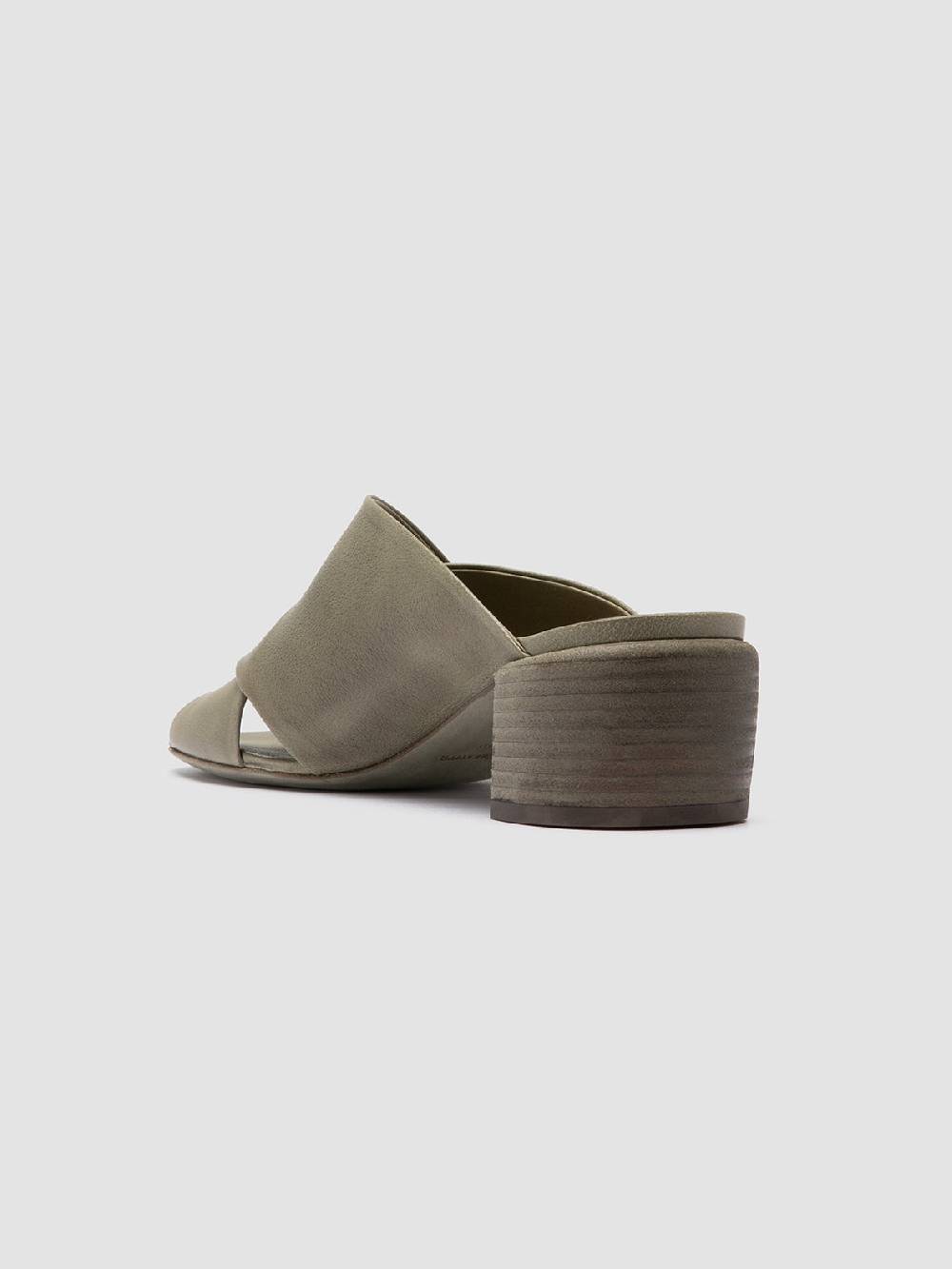 Officine Creative HADRY 007 Sandali Slide in Pelle Verde Vendite Flash