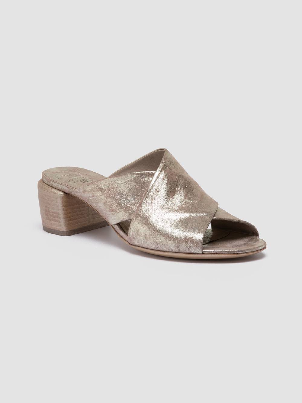 Officine Creative HADRY 007 Sandali Slide in Pelle Tortora Negozio
