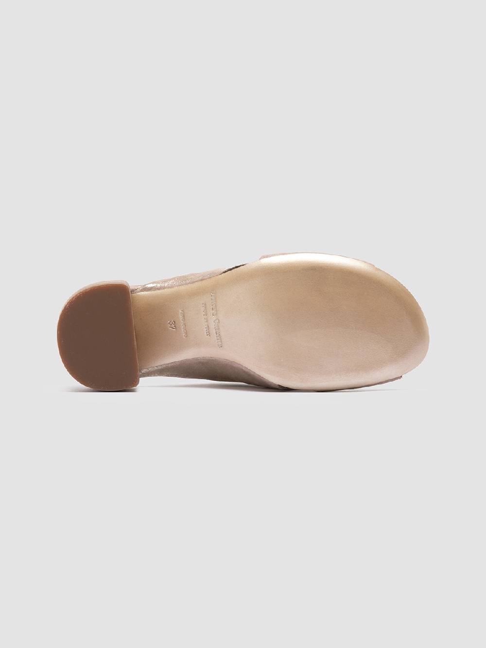 Officine Creative HADRY 007 Sandali Slide in Pelle Tortora Negozio