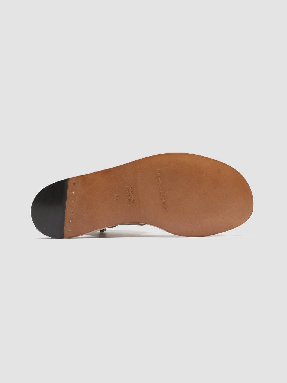 Officine Creative ITACA 039 Sandali in Pelle Tortora In Saldo