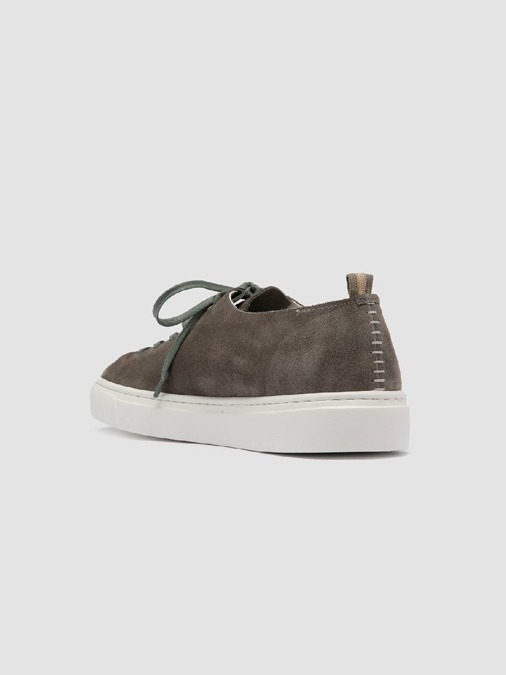 Officine Creative LEGGERA 100 Sneakers Basse in Pelle Scamosciata Verde Italy