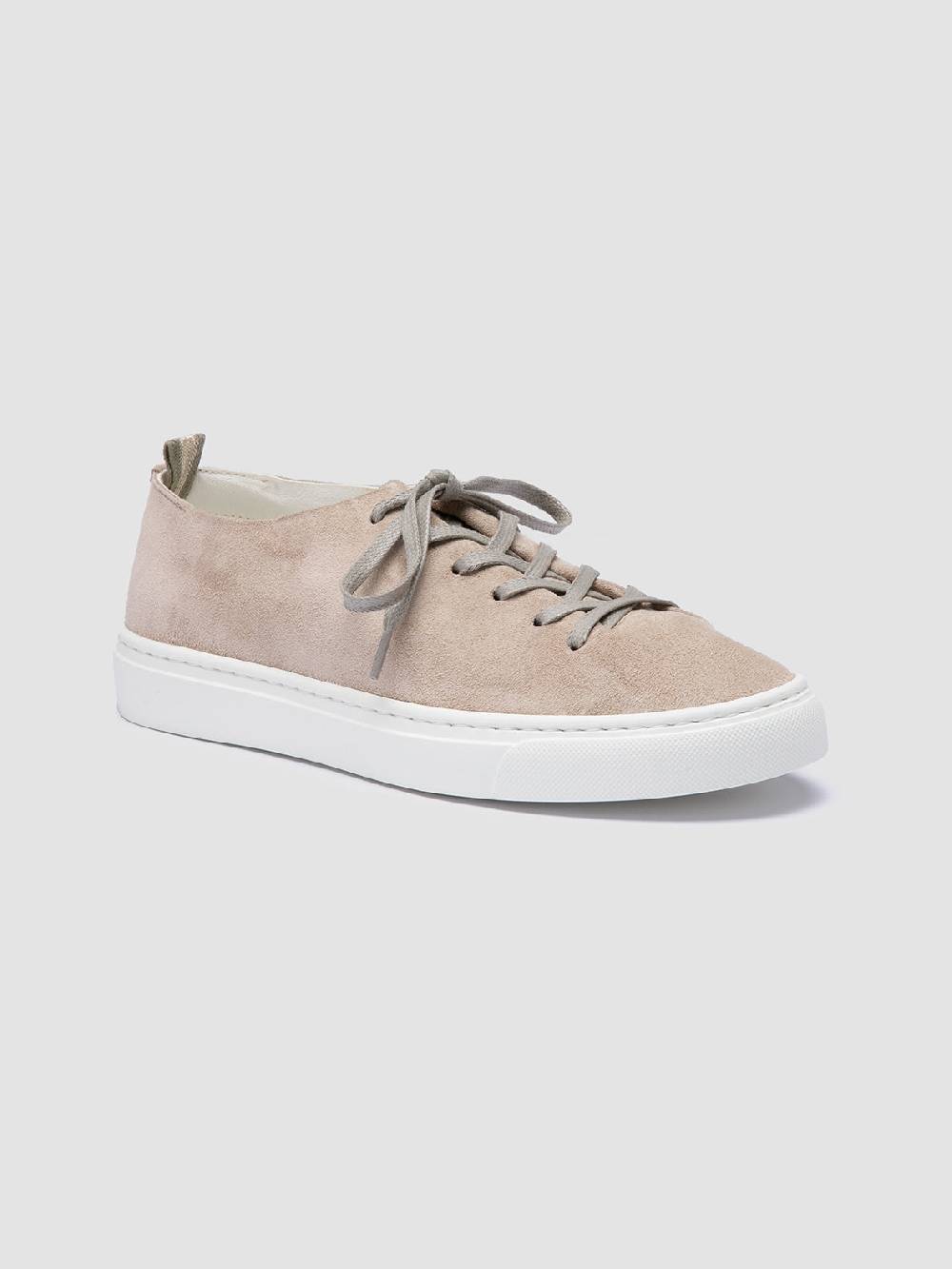 Officine Creative LEGGERA 100 Taupe Suede Low Top Sneakers 2025