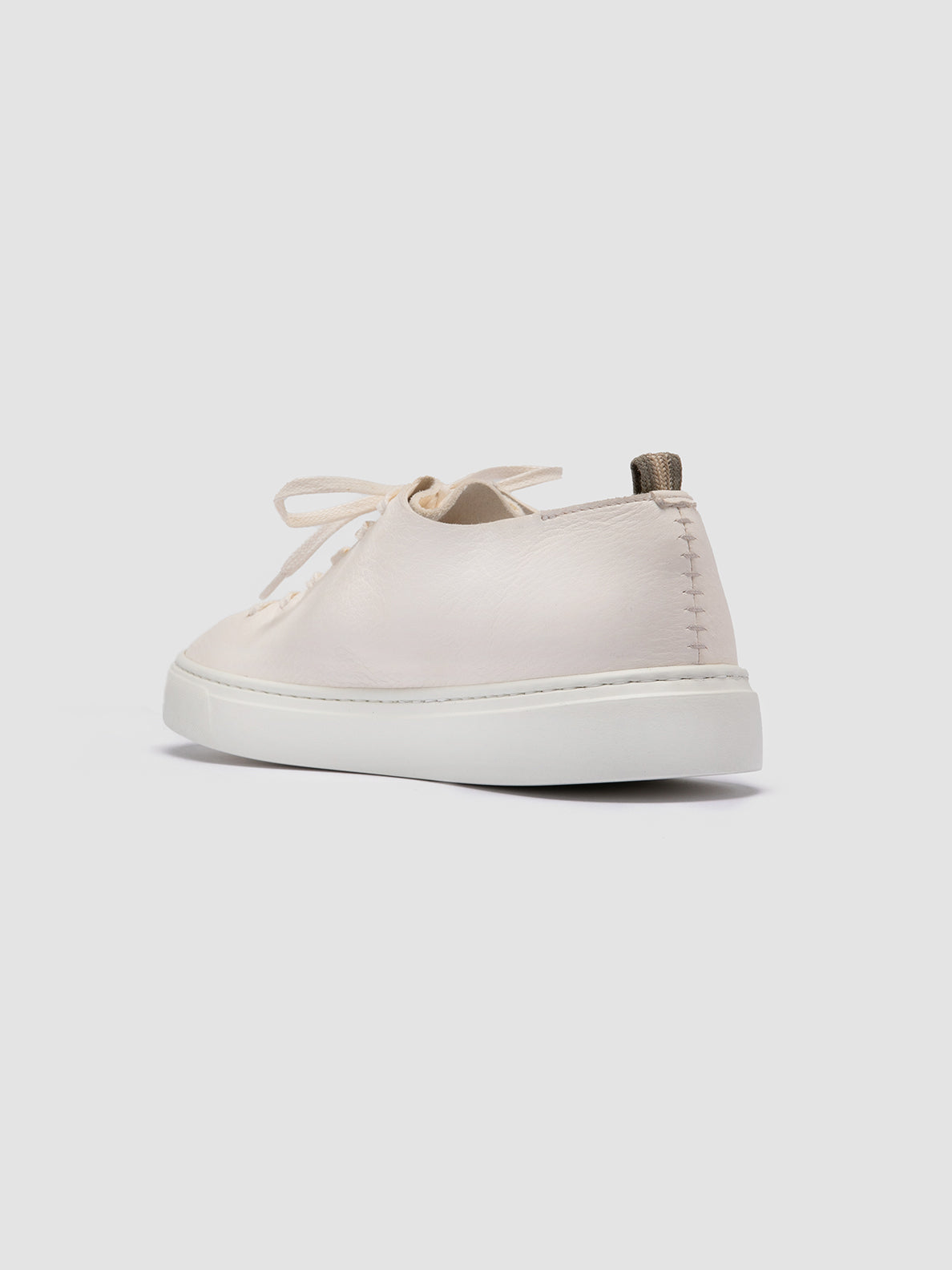 Officine Creative LEGGERA 100 White Leather Low Top Sneakers In Linea