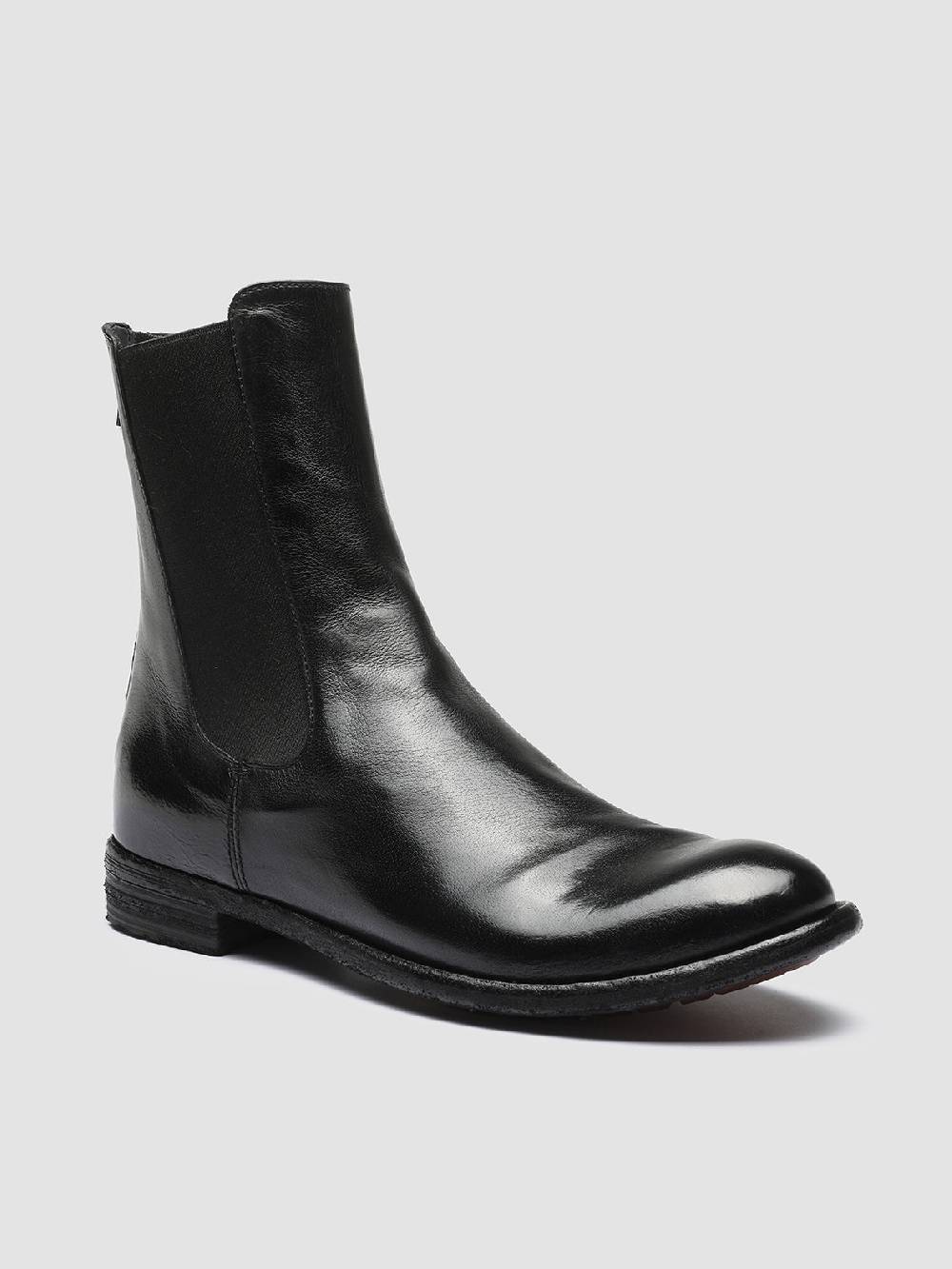 Officine Creative LEXIKON 073 Stivaletti Chelsea in Pelle Nera Vendita