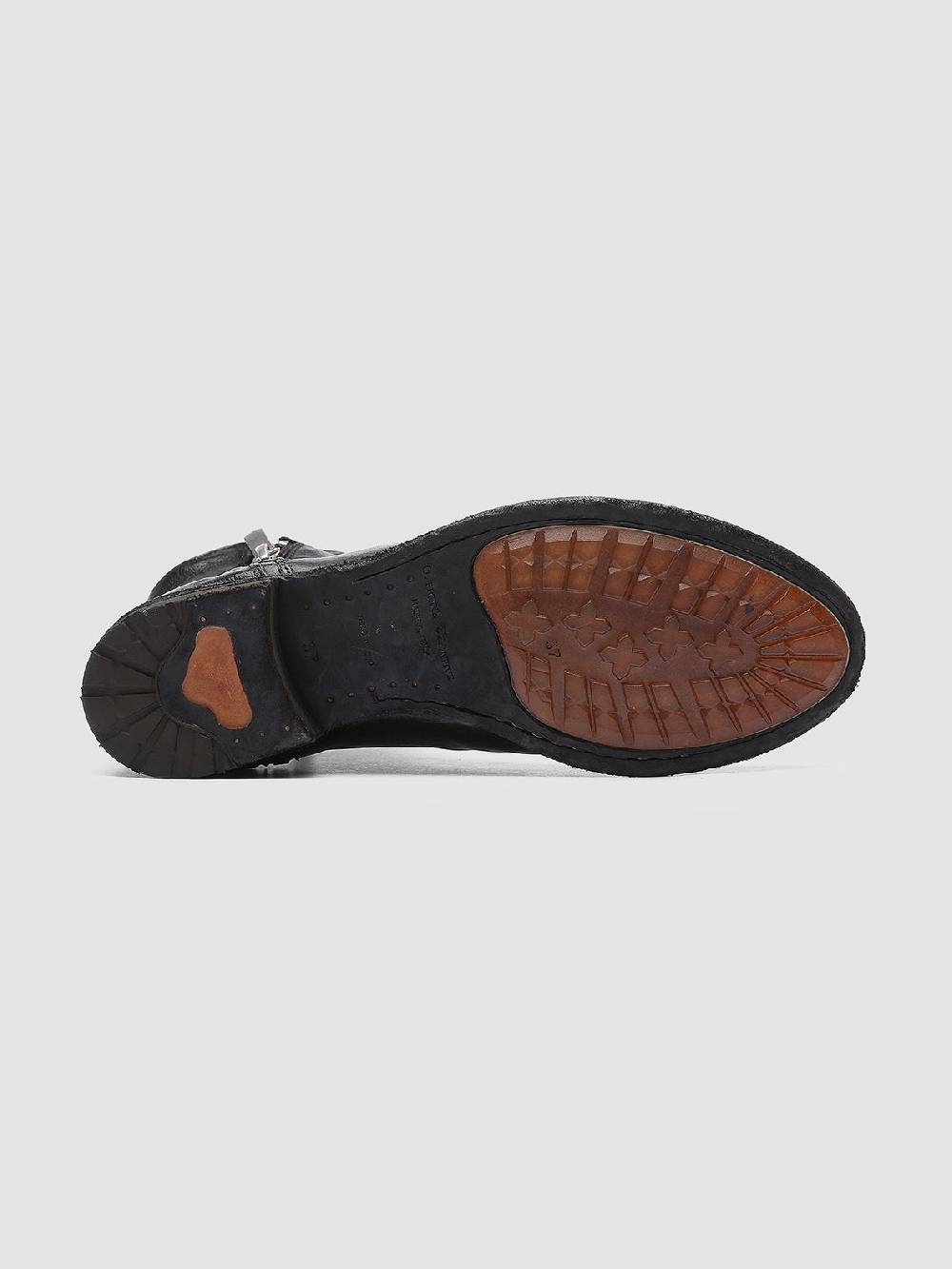 Officine Creative LEXIKON 097 Stivaletti in Pelle Nera Spedizione Gratuita