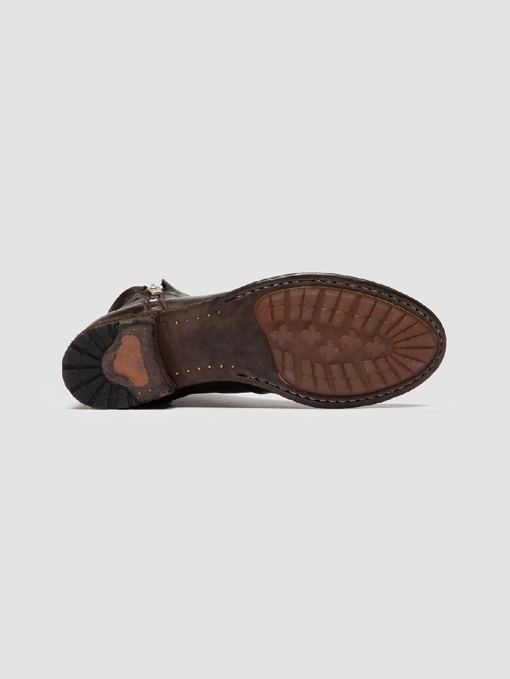 Officine Creative LEXIKON 097 Stivaletti in Pelle Marrone Pezzi Unici