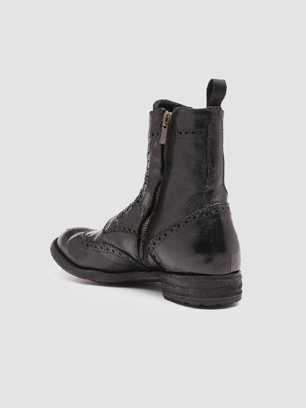 Officine Creative LEXIKON 131 Stivaletti in Pelle Nera Negozi Online