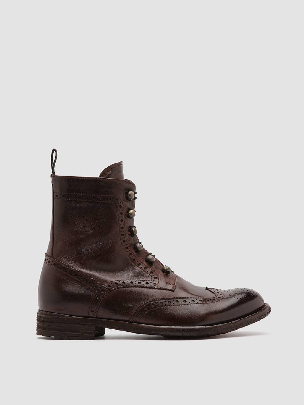 Officine Creative LEXIKON 131 Stivaletti in Pelle Marrone Consegna Veloce