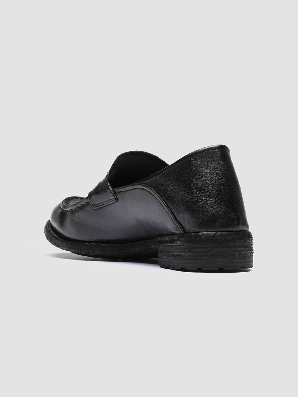 Officine Creative LEXIKON 140 Mocassini Penny Loafer in Pelle Nera Promozione Limitata