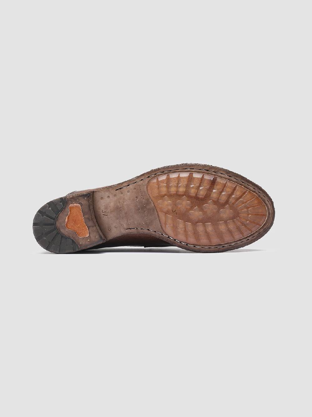Officine Creative LEXIKON 140 Mocassini Penny Loafer in Pelle Marrone Fino Al -60%