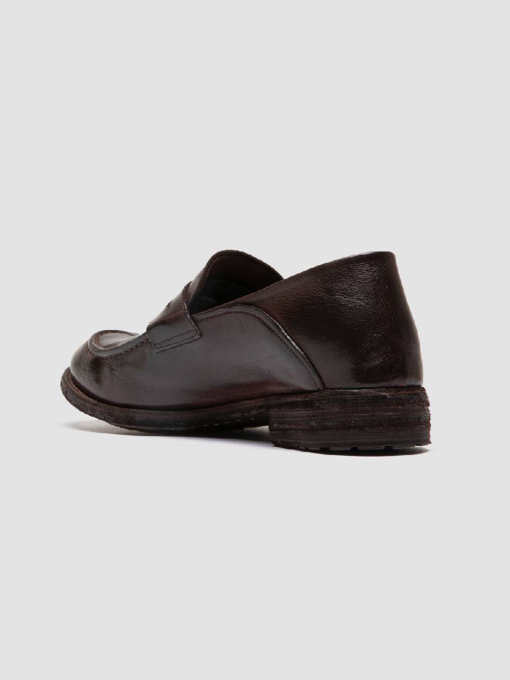 Officine Creative LEXIKON 140 Mocassini Penny Loafer in Pelle Marrone Shopping Online