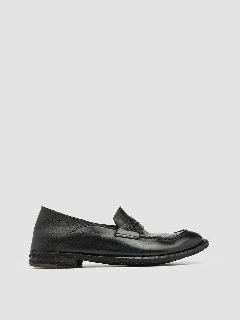 Officine Creative LEXIKON 516 Mocassini in Pelle Nera Affare Del Giorno