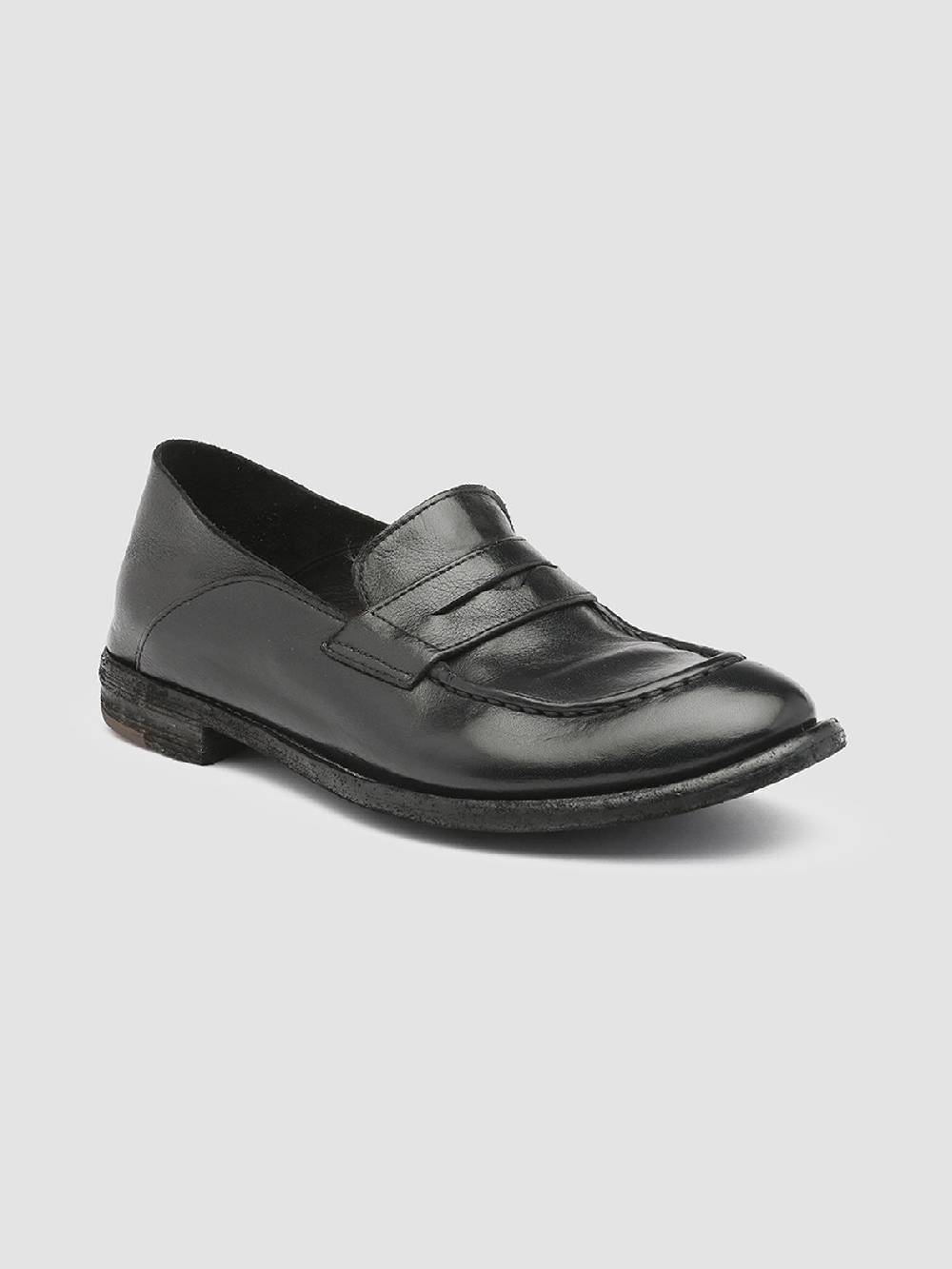 Officine Creative LEXIKON 516 Mocassini in Pelle Nera Affare Del Giorno