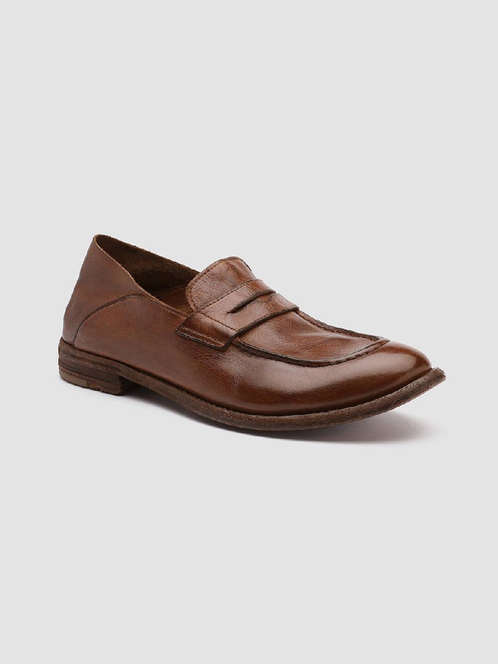 Officine Creative LEXIKON 516 Mocassini in Pelle Marrone Prezzo Ridotto
