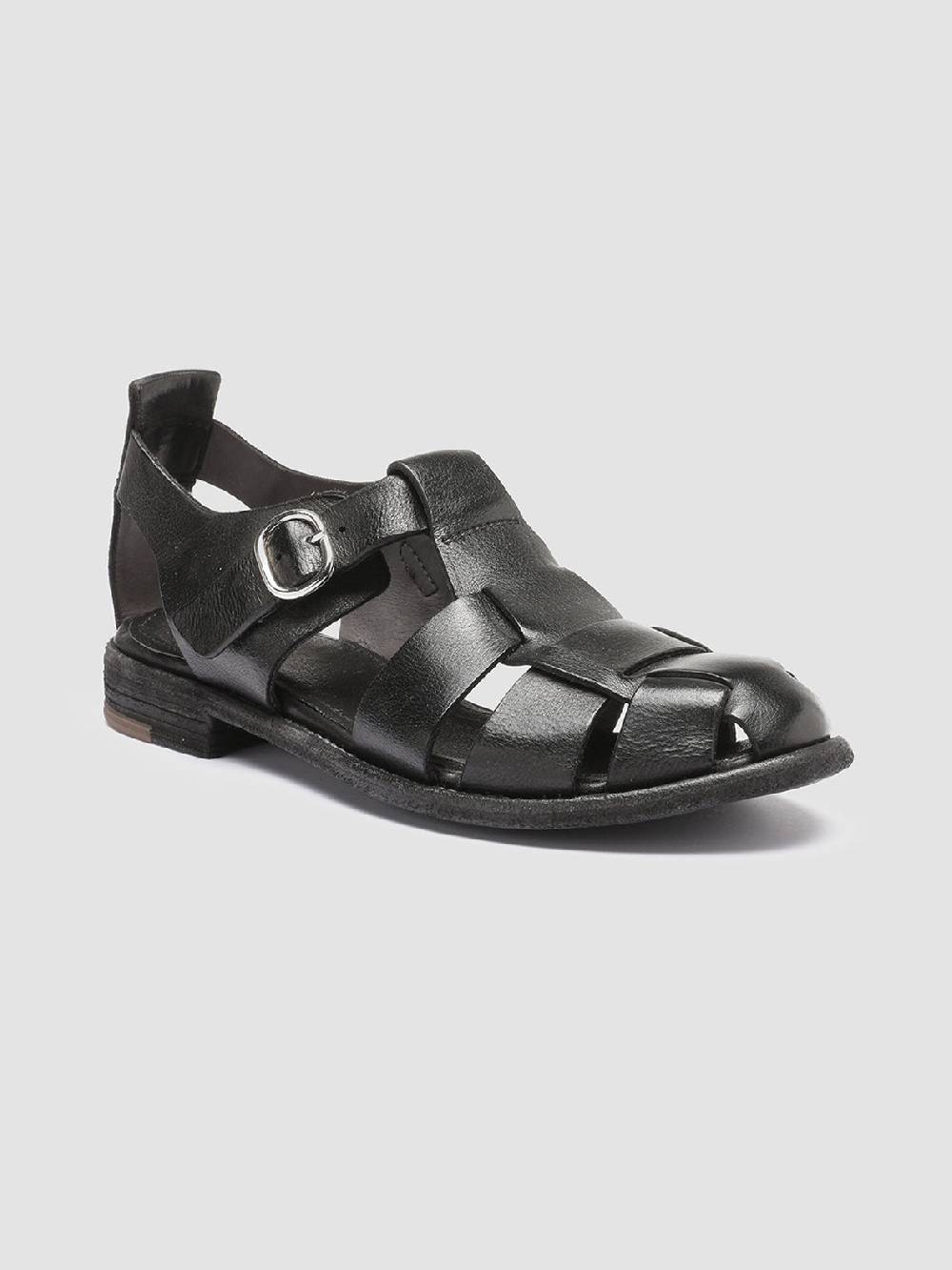 Officine Creative LEXIKON 536 Sandali in Pelle Nera Presa