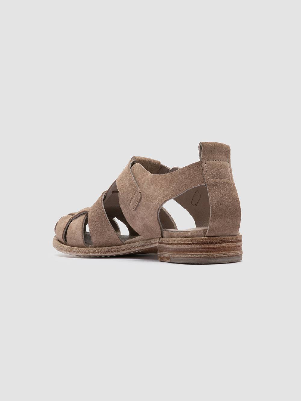 Officine Creative LEXIKON 536 Sandali in Pelle scamosciata Tortora Offerta
