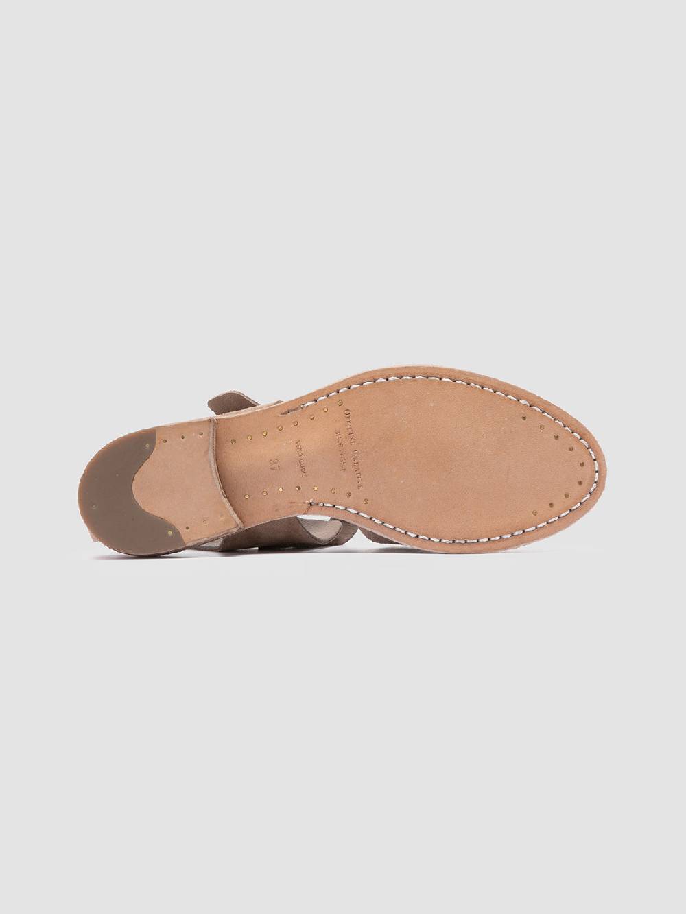 Officine Creative LEXIKON 536 Sandali in Pelle scamosciata Tortora Offerta